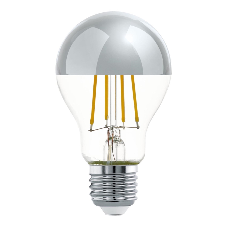 Lâmpada LED com um casquilho esférico espelhado A60 E27/7W/230V 2700K - Eglo 11834