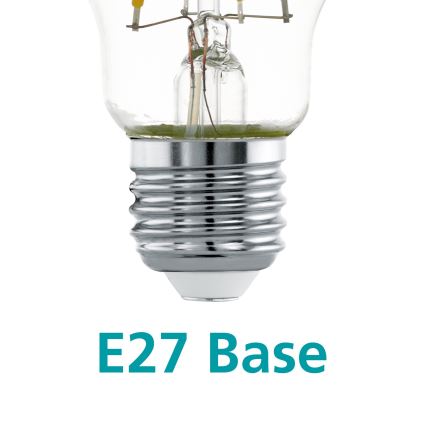 Lâmpada LED com um casquilho esférico espelhado A60 E27/7W/230V 2700K - Eglo 11834