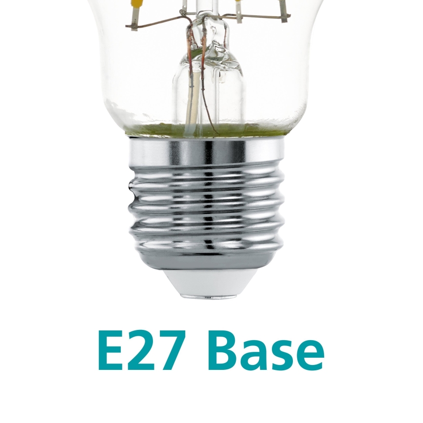 Lâmpada LED com um casquilho esférico espelhado A60 E27/7W/230V 2700K - Eglo 11834