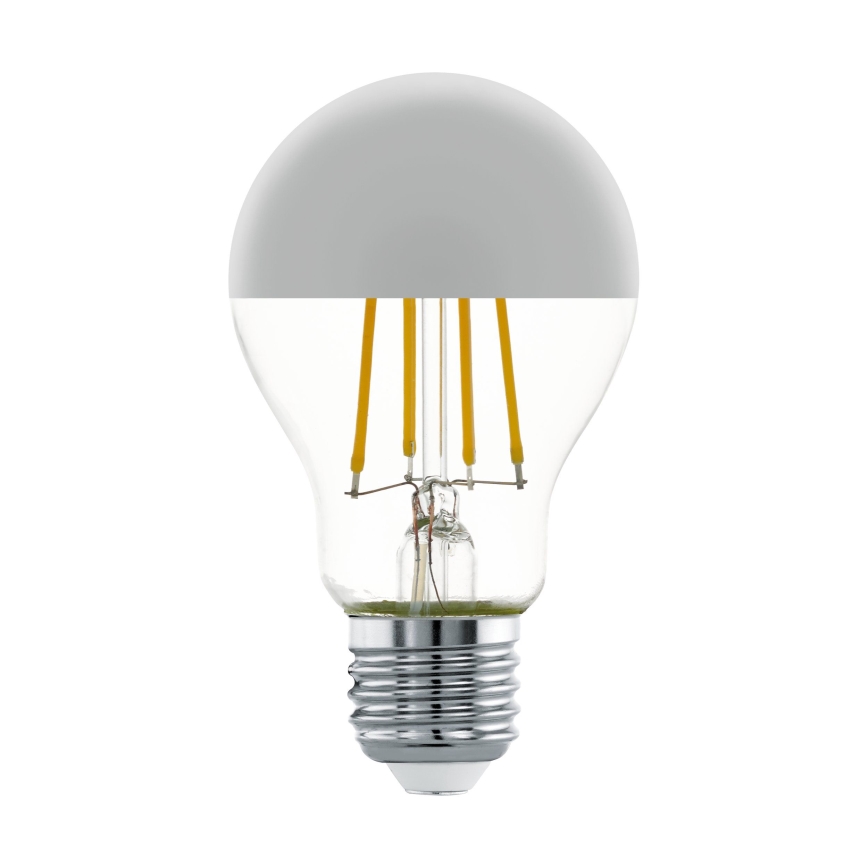 Lâmpada LED com um casquilho esférico espelhado A60 E27/7W/230V 2700K - Eglo 11834
