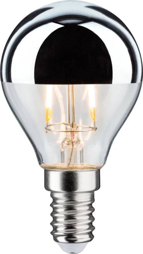 Lâmpada LED com um casquilho esférico espelhado CROWN E14/2,6W/230V 2700K - Paulmann 28663