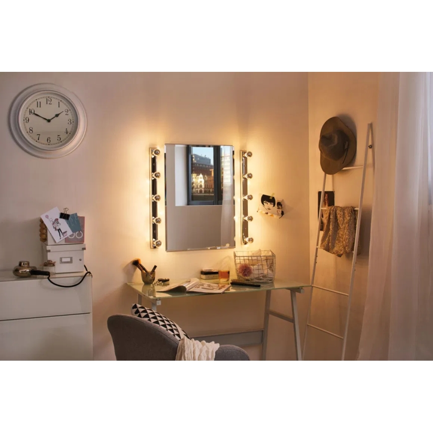 Lâmpada LED com um casquilho esférico espelhado CROWN E14/2,6W/230V 2700K - Paulmann 28663