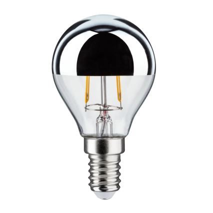 Lâmpada LED com um casquilho esférico espelhado CROWN E14/2,6W/230V 2700K - Paulmann 28663