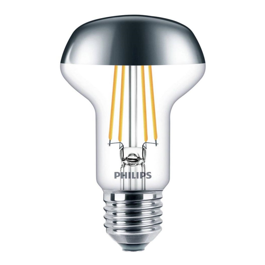 Lâmpada LED com um casquilho esférico espelhado Philips DECO E27/4W/230V 2700K