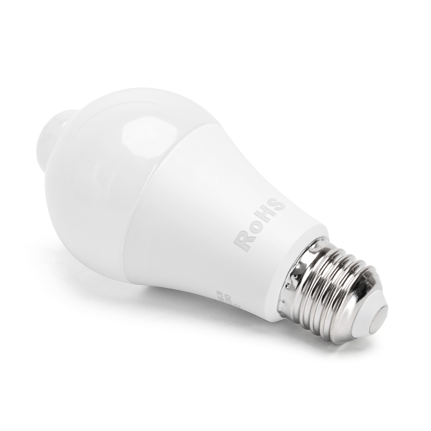 Lâmpada LED com um sensor de anoitecer e movimento A60 E27/12W/230V 3000K - Aigostar