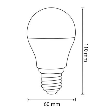 Lâmpada LED com um sensor de crepúsculo e movimento A60 E27/8W/230V 3000K