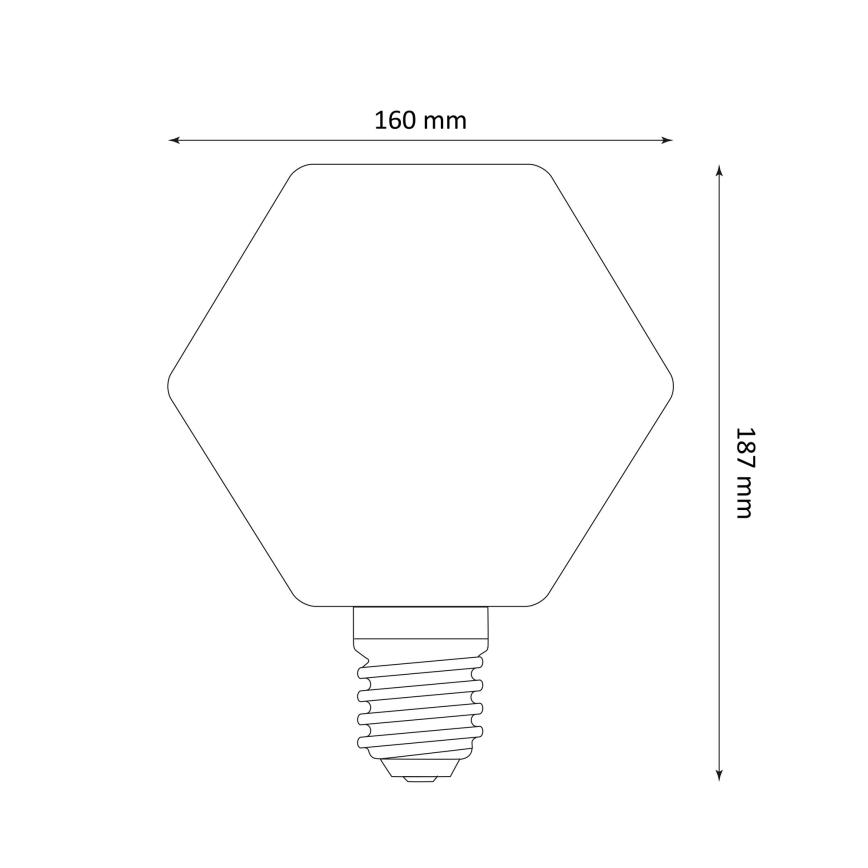 Lâmpada LED DECO VINTAGE E27/4W/230V 1800K