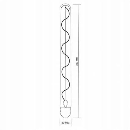 Lâmpada LED DECO VINTAGE FILAMENT T30 E27/4,5W/230V 2200K