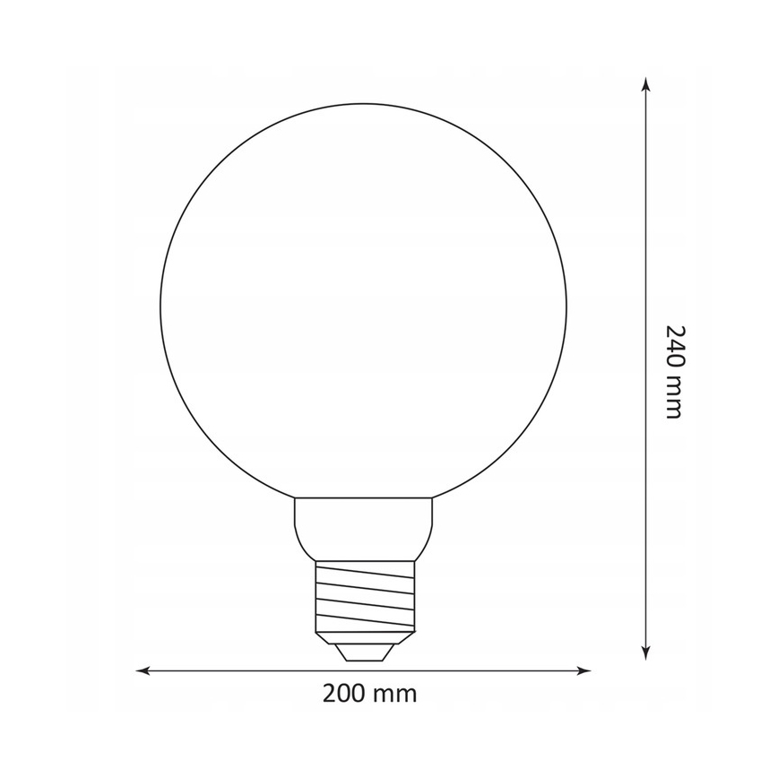 Lâmpada LED DECO VINTAGE G200 E27/4W/230V 1800K
