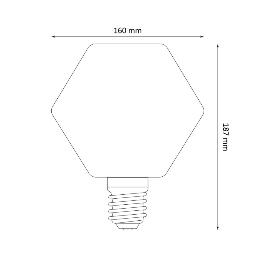 Lâmpada LED DECO VINTAGE LB160 E27/4W/230V 1800K