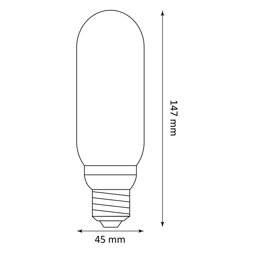 Lâmpada LED DECO VINTAGE T45 E27/4W/230V 1800K