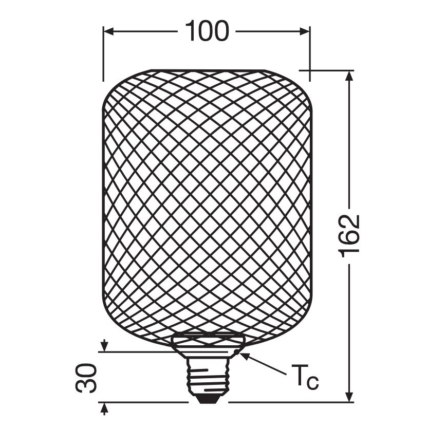 Lâmpada LED DECOR FLAT E27/3,5W/230V 2700K dourado - Osram