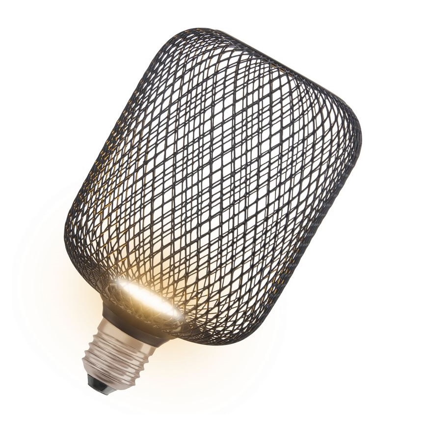 Lâmpada LED DECOR FLAT E27/3,5W/230V 2700K preto - Osram