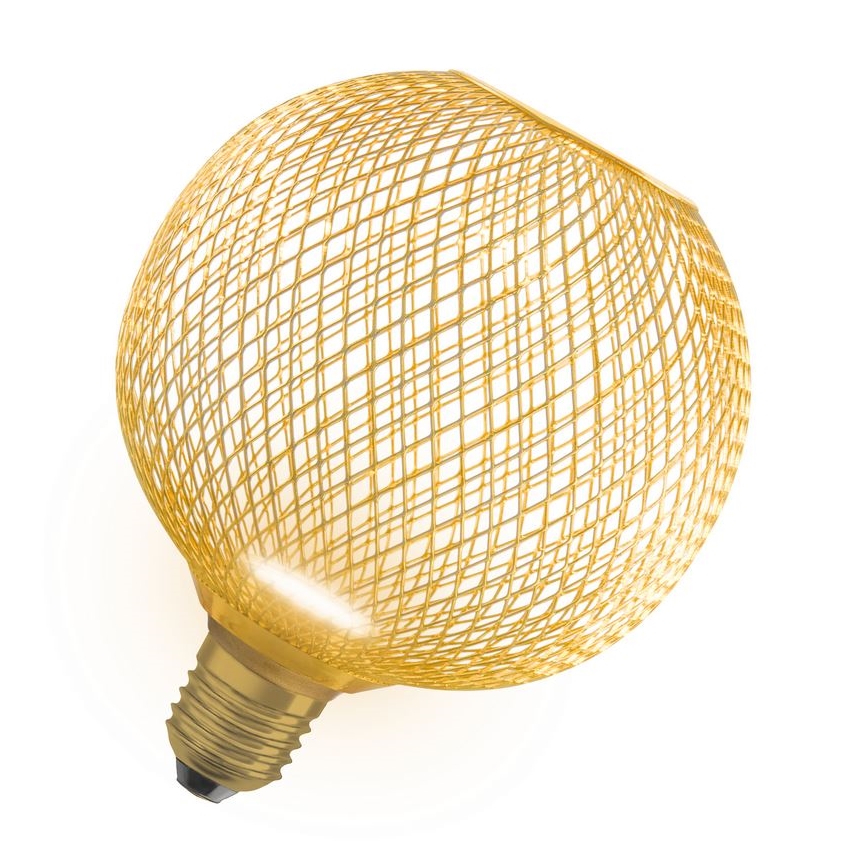 Lâmpada LED DECOR FLAT G125 E27/3,5W/230V 2700K dourado - Osram