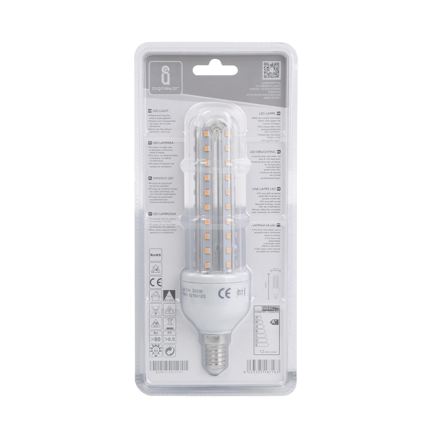 Lâmpada LED E14/12W/230V 3000K - Aigostar