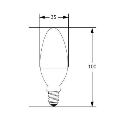 Lâmpada LED E14/4W/230V 2700-3000K