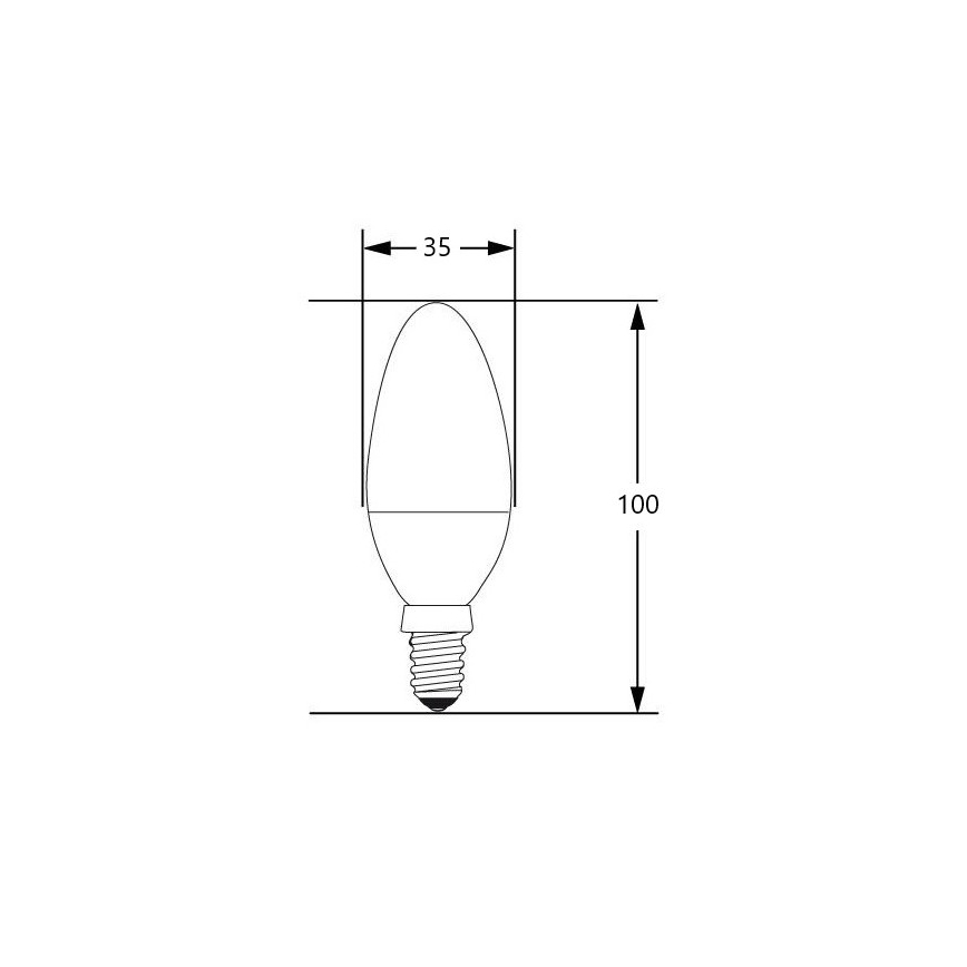 Lâmpada LED E14/4W/230V 2700-3000K