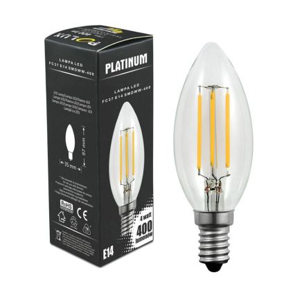 Lâmpada LED C37 E14/4W/230V 3000K