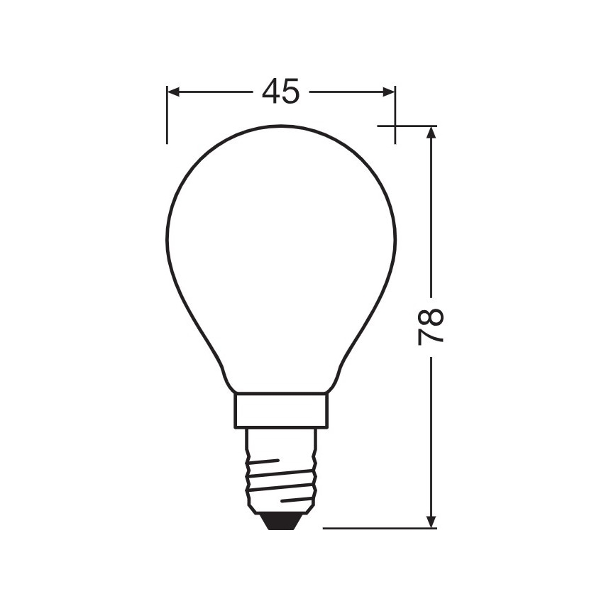 Lâmpada LED E14/5,5W/230V 2700K - Osram
