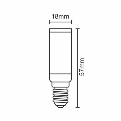 Lâmpada LED E14/5W/230V 4000K