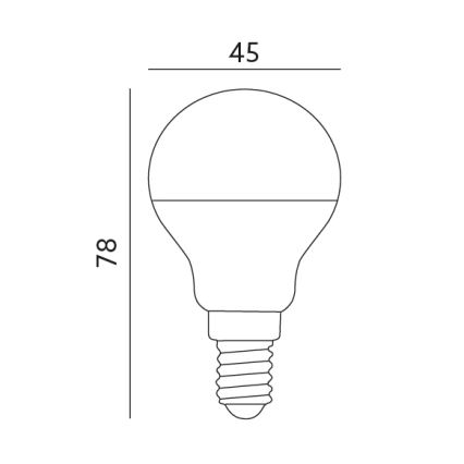 Lâmpada LED E14/7W/230V 3000K 525lm