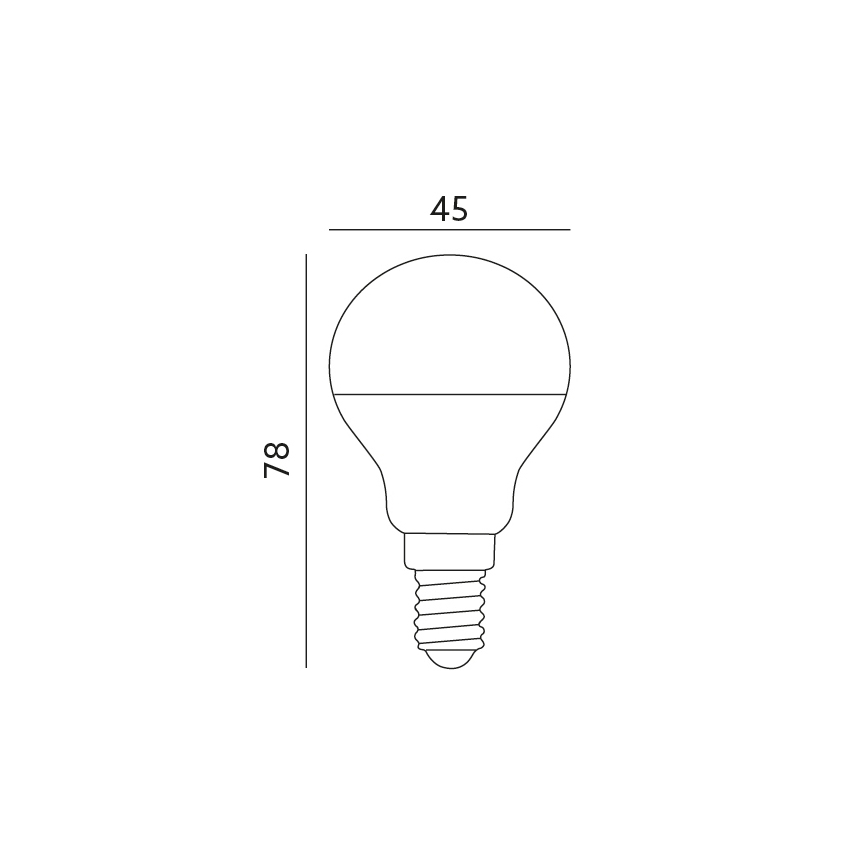 Lâmpada LED E14/7W/230V 3000K 525lm