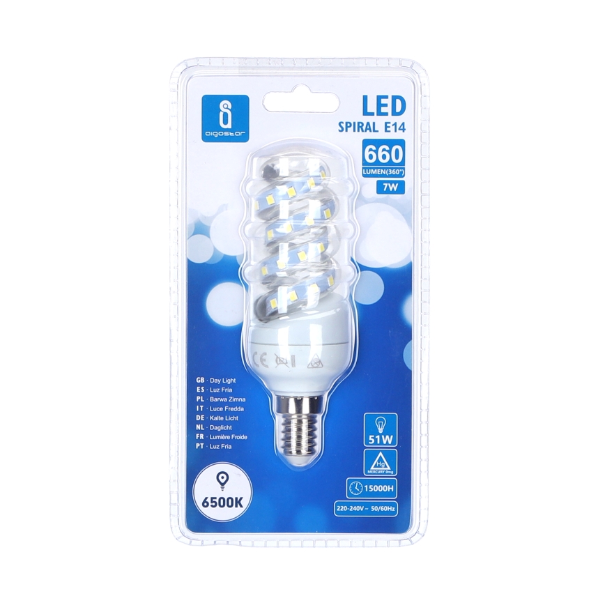 Lâmpada LED E14/7W/230V 6500K - Aigostar