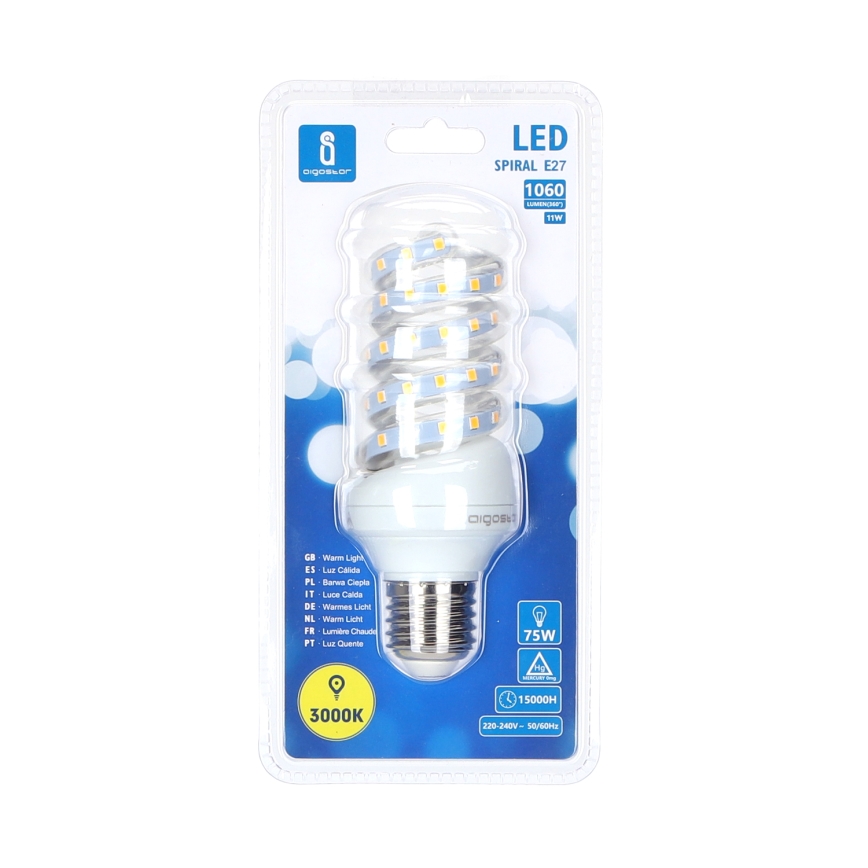 Lâmpada LED E27/11W/230V 3000K - Aigostar