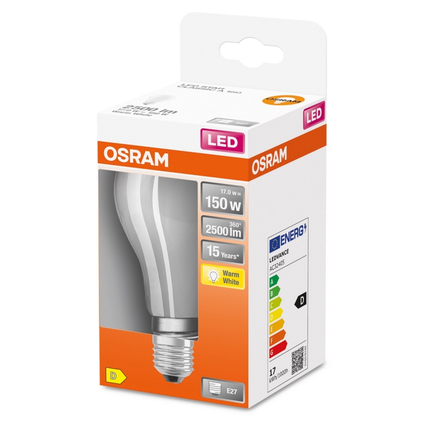Lâmpada LED E27/17W/230V 2700K - Osram