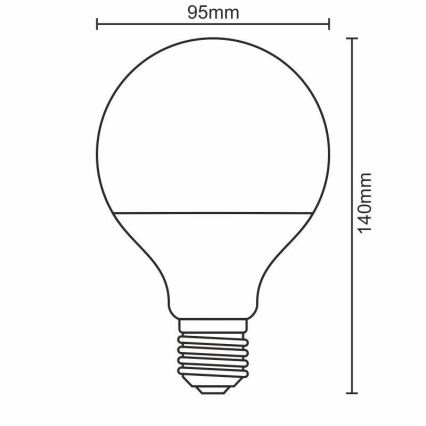 Lâmpada LED E27/18W/165-265V 3000K