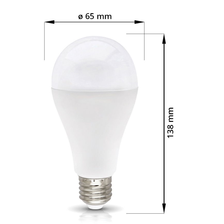 Lâmpada LED E27/18W/230V 4000K