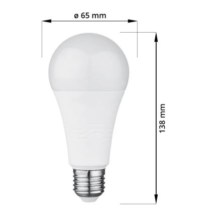 Lâmpada LED E27/18W/230V 6000K 2000 lm