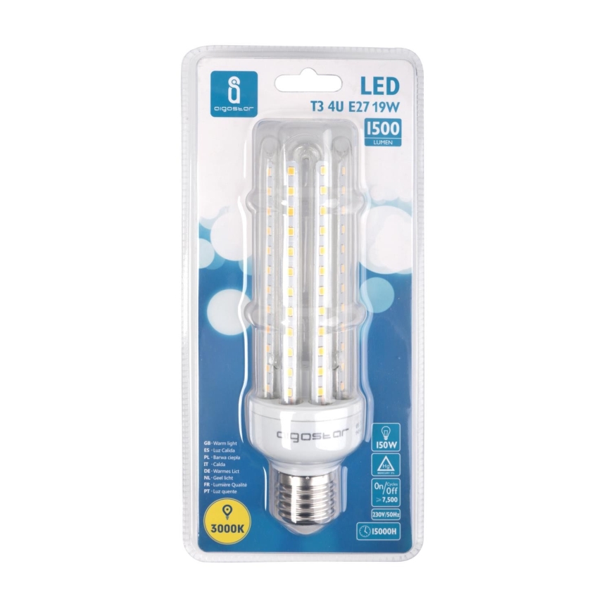 Lâmpada LED E27/19W/230V 3000K - Aigostar