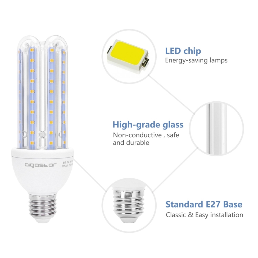 Lâmpada LED E27/23W/230V 3000K - Aigostar
