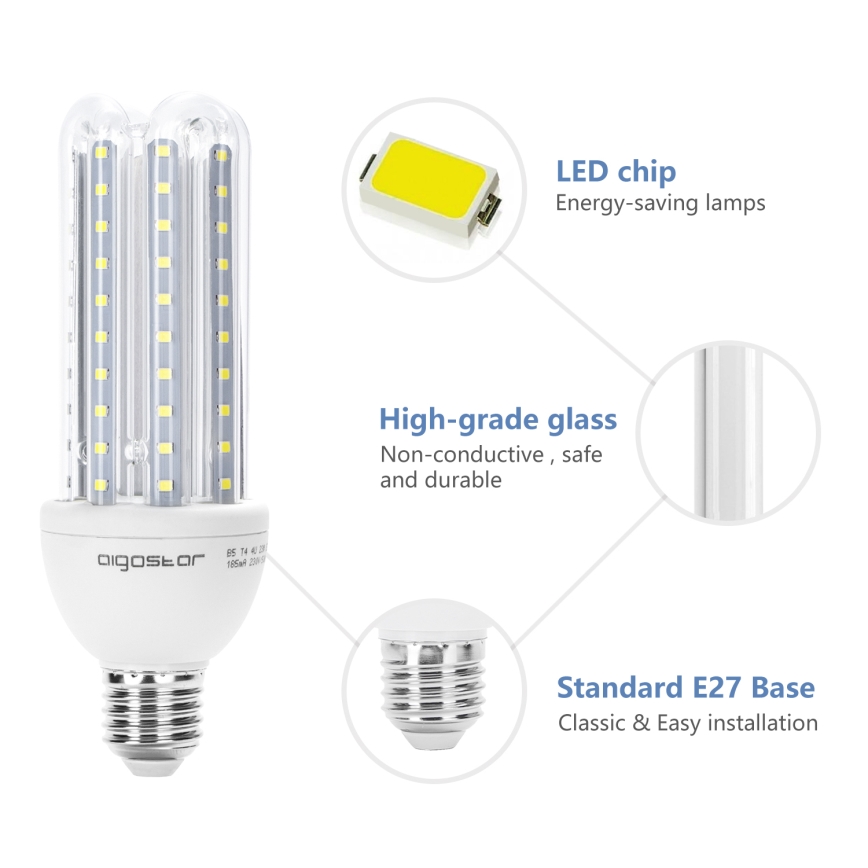 Lâmpada LED E27/23W/230V 6500K - Aigostar
