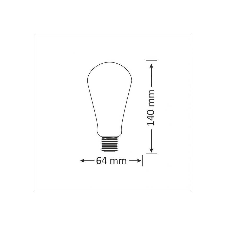 Lâmpada LED E27/4W/230V 2000K