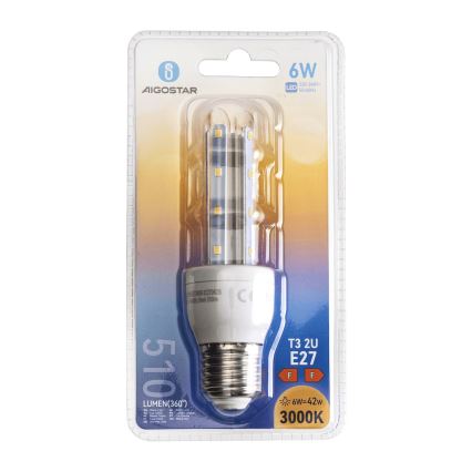 Lâmpada LED E27/6W/230V 3000K - Aigostar