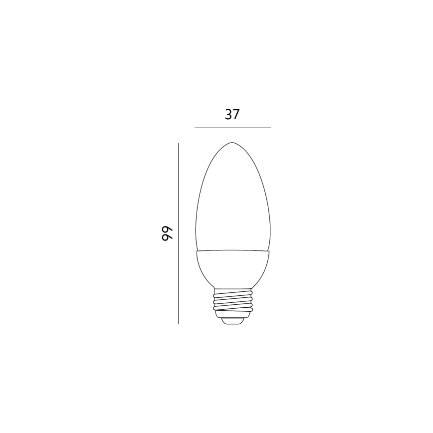 Lâmpada LED E27/6W/230V 3000K
