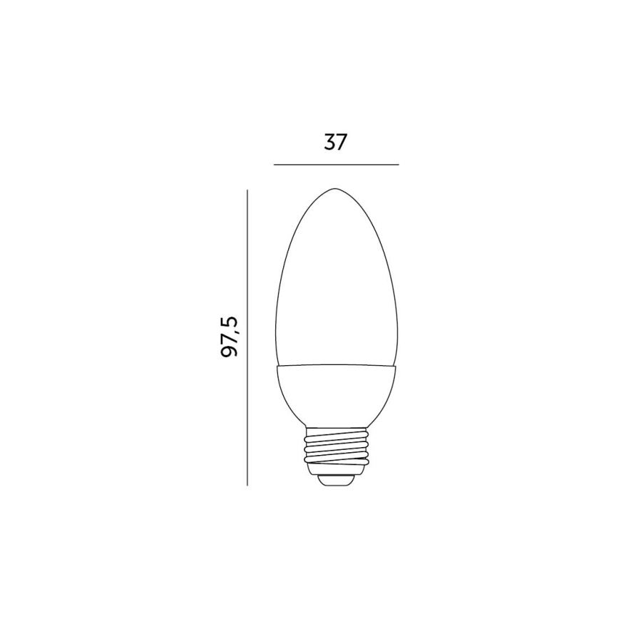 Lâmpada LED E27/7W/230V 3000K