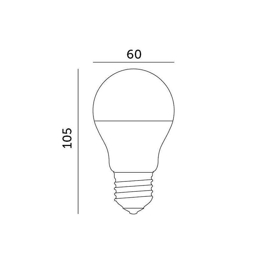 Lâmpada LED E27/8,5W/230V 4000K