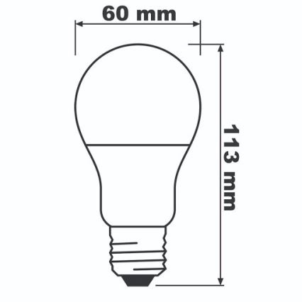 Lâmpada LED ECO E27/8,5W/230V 4000K 806lm