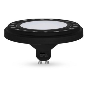 Lâmpada LED ECOLINE AR111 GU10/15W/230V 3000K 120° preto - Brilagi