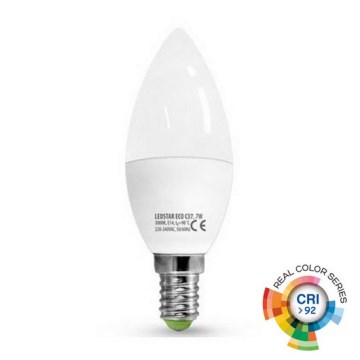 Lâmpada LED ECOLINE C37 E14/7W/230V 3000K CRI 92 - Brilagi