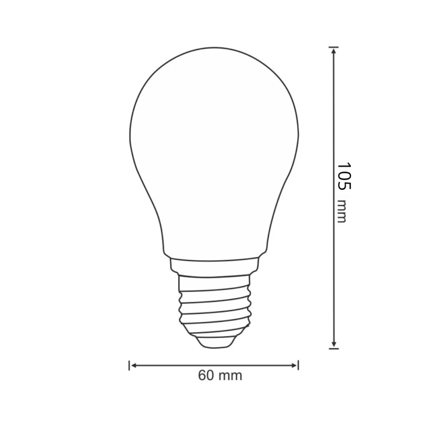 Lâmpada LED FILAMENT A60 E27/6W/230V 3000K