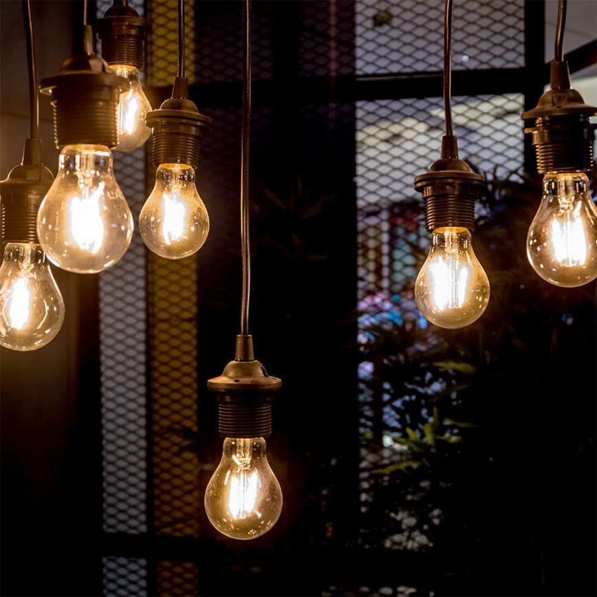 Lâmpada LED FILAMENT AMBER A67 E27/10W/230V 2200K