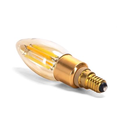 Lâmpada LED com regulação FILAMENT MESH Inteligente C35 E14/4,5W/230V 2700-6500K - Aigostar