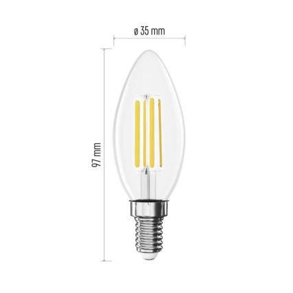 Lâmpada LED FILAMENT E14/3,8W/230V 2700K