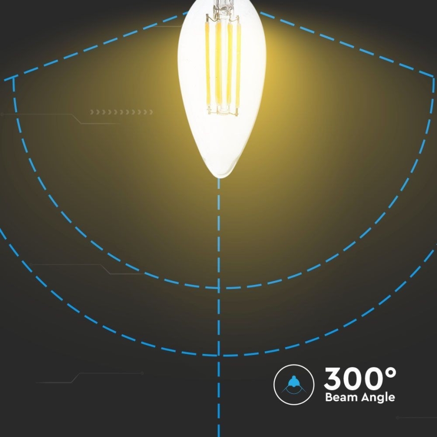 Lâmpada LED FILAMENT E14/4W/230V 3000K