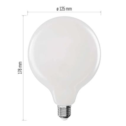 Lâmpada LED FILAMENT G125 E27/18W/230V 4000K