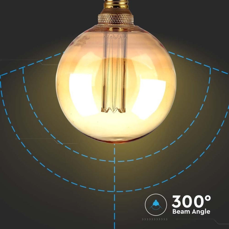 Lâmpada LED FILAMENT G125 E27/4W/230V 1800K Art Edition